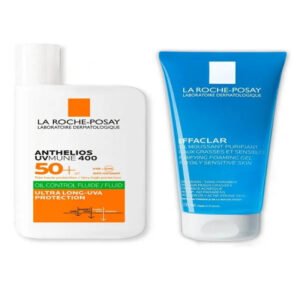 غسول إيفاكلار  200ml مع واقي شمس أنثيليوس من لاروش بوزيه – تنظيف عميق وحماية فائقة